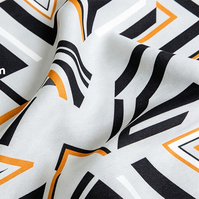 Crepe polyester stoff