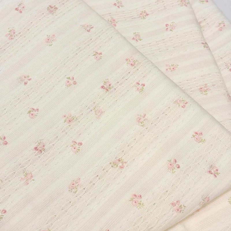 100 % bomull jacquard, snitt og krøllete stoffer