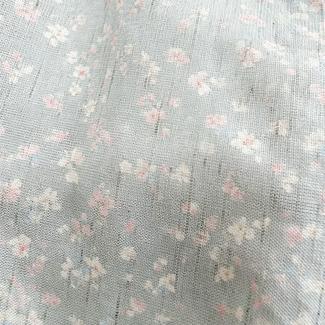 Silke-lin-blandet stoff